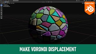 Blender Tutorial  VORONOI TEXTURE DISPLACEMENT [upl. by Auric715]