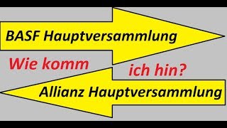 Wie komme ich zur Hauptversammlung  Eintrittskarten und Co [upl. by Inaluiak584]