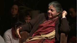 A Conversation with Vandana Shiva  Question 7  Earth Democracy [upl. by Alolomo679]