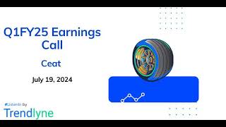 Ceat Ltd Earnings Call for Q1FY25 [upl. by Hildegard61]