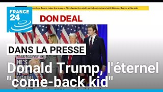 Présidentielle américaine  Donald Trump léternel quotcomeback kidquot • FRANCE 24 [upl. by Zulema637]