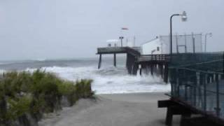 Storm Surf Under the Ocean City NJ Fishing Pier 2 [upl. by Song793]