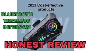 Y10 BLUETOOTH WIRELESS HELMET INTERCOM  HONEST REVIEW [upl. by Ennej]