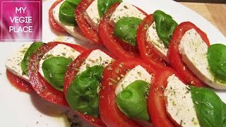 Receta Ensalada Caprese Vegana  Sin lactosa [upl. by Aeirdna650]