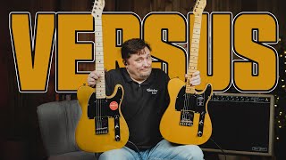 How Good is the Squier Affinity Telecaster Compared to the American Pro II Telecaster  VERSUS [upl. by Busey]