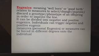 EUGENICS Euphenics and EUTHENICS TRICKS TO Remaind and theor differences made easy [upl. by Sema977]