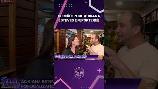 Climão entre Adriana Esteves e repórter do Fofocalizando do SBT😱 Virou Festa [upl. by Aihsrop]