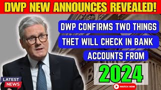 UK Pensioners Big 2024 State Pension Changes Revealed DWP Confirms New Checks [upl. by Hareema]