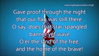 Himno de los Estados Unidos de Norte America Lyrics [upl. by Nnaid266]