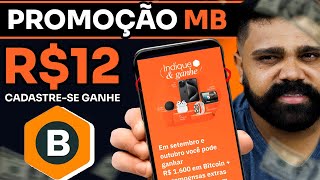 🔥URGENTE NOVA PROMOÇÃO  MERCADO BITCOIN  PAGANDO 20 CADASTRO  20 INDICANDO TAXADO GANHA R12 [upl. by Ynatsed]