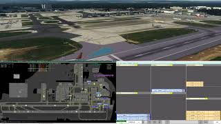 EGKKGND  Gatwick Ground  Vatsim UK ATC  2107  Towerview Part 4 [upl. by Ahtilat]