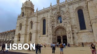 A Rainy Day in Lisbon PORTUGAL  Belem [upl. by Nev]