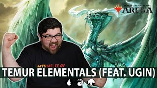 Temur Elementals Feat Ugin  Standard  MTG Arena  Brad Nelson [upl. by Eehc77]