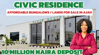 AFFORDABLE BUNGALOWS  DUPLEXES AND LANDS FOR SALE IN AJAH  CIVIC RESIDENCE ESTATE LATEST UPDATE [upl. by Knute94]