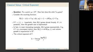 PattersonSullivan measures for Anosov subgroups [upl. by Emrich]