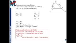 3ème  AGRANDISSEMENTS REDUCTIONS  Réciproque de Thalès [upl. by Nobie]