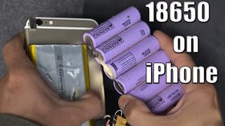 Upgrade iPhone with 18650 batteries [upl. by Leirvag]