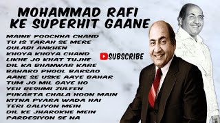 MOHAMMAD RAFI KE SUPERHIT GAANE  HITS OF RAFI SAHEB  SADABAHAR PURANE GAANE [upl. by Aicarg]