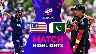 The American fairytale continues as USA beat Pakistan in a massive upset at the T20WorldCup 😍 [upl. by Kentigerma543]