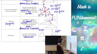 54 Geometry  Medians and Altitudes [upl. by Sucramad231]