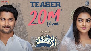 Ante Sundaraniki Teaser  Nani  Nazriya Fahadh  Vivek Sagar  Vivek Athreya  Mythri Movie Makers [upl. by Lishe870]