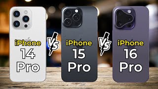 iPhone 16 Pro vs iPhone 15 Pro vs iPhone 14 Pro 🔥 Full Specs Comparison [upl. by Frere]