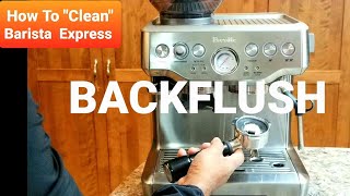 How to Backflush Breville Barista Express using CAFIZA Urnex Clean Me [upl. by Ruffi889]