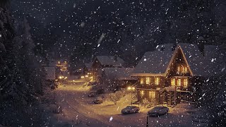 Blizzard Sounds and Whistling Wind for Restful Sleep  Cozy Winter Night with Stormy Ambience [upl. by Ayotak658]