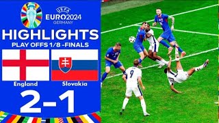 Inghilterra  Slovacchia 21 dts gol e highlights euro 2024 [upl. by Bisset]