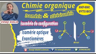 Isomérie optique Enantiomères cours et exemples [upl. by Kristen]