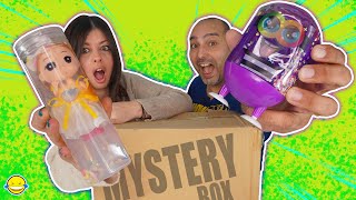 SLIME MYSTERY BOX Caja misteriosa Mega Haul de Slimes caca UNICORNIO Unboxing de Slimes Jordi y Bego [upl. by Liesa]