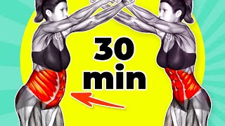 ➜ Do This STANDING 30Min to Lose That STUBBORN BELLY FAT [upl. by Immij]