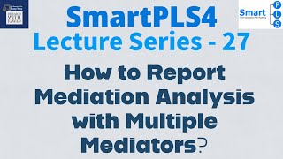 SmartPLS4 Series 27  How to Report Mediation Analysis Results [upl. by Virg]