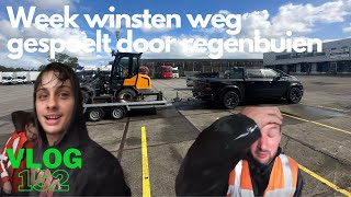 VLOG 152 TWEE DAGEN REGEN ENWEEK WINST WEG GESPOELT En STELCONPLAAT KETTING BIJNA STUK [upl. by Sellers762]