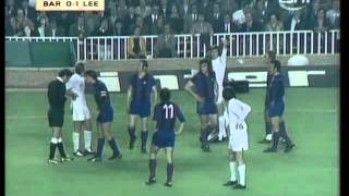 Barcelona v Leeds 1975 European Cup SemiFinal  2nd Leg [upl. by Ahs]