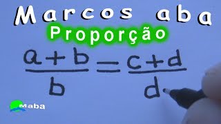 Proporção  Soma e divisão dos termos 16 [upl. by Ahtnams]