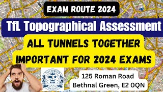 TfL Topographical Test 2024  Most common Tunnels  PCO Test 2024 [upl. by Etnovert]