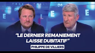 Philippe de Villiers  quotLe dernier remaniement laisse dubitatifquot [upl. by Nevi860]