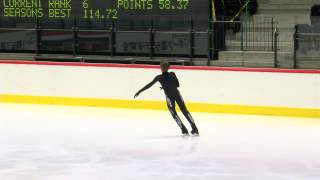 ISU 2014 Jr Grand Prix Tallinn Men Free Skate Deniss VASILJEVS LAT [upl. by Asle652]