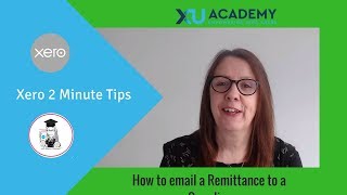 How to email a Remittance to a Supplier in Xero [upl. by Derick]