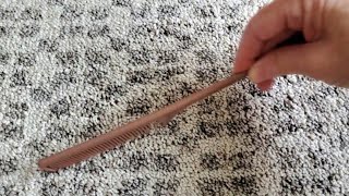 ASMR Scratching Combing and Brushing the Rug No talking [upl. by Lauritz]