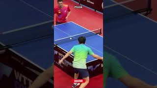 Table Tennis Hook serve in action tabletennis tabletennisserve shorts [upl. by Nylqcaj]