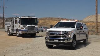 Sandlin Fire Burns 20 acres South of Tehachapi [upl. by Folsom196]