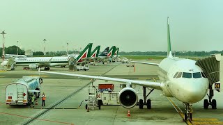 Review Alitalia A319 Economy Class Experience MilanLinate to Rome [upl. by Amimej312]