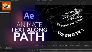 Animate TEXT along path in After Effects Fast Tutorial aftereffectstutorial [upl. by Bernadene]