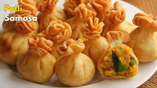 Best Potli Samosa recipe  Veg Potli Samosa  Vegetable Samosa  Vismai Food [upl. by Horick]