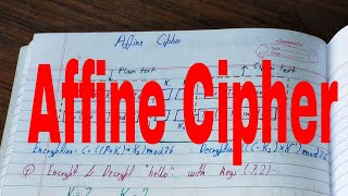 Affine cipherAffine cipher encryption and decryptionAffine cipher exampleAffine cipher decryption [upl. by Sissel794]