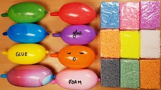 Making Slime with Funny Balloons And Foam Bricks satisfying oddlysatisfying [upl. by Irma]