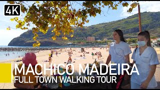 Machico Madeira Portugal  4K Walking Tour with captions [upl. by Maury]