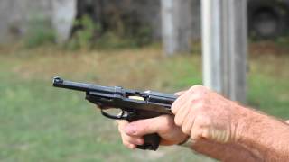 Shooting the Walther P38 pistol [upl. by Arnoldo678]